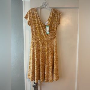 Kailteigh Amandine Knit Dress in Gold